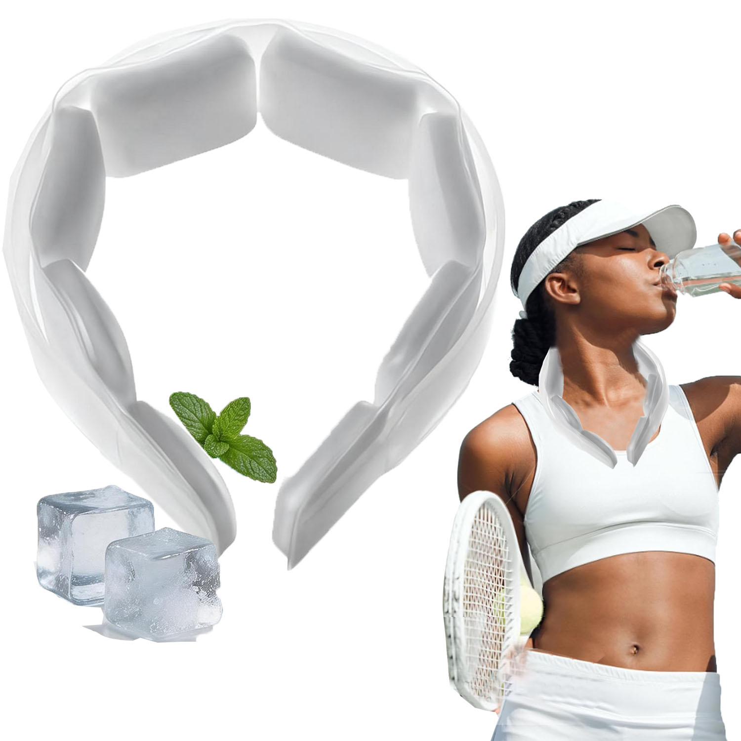 Neck Warmer Tube - Reusable Ice Neck Ring Cooling Tube