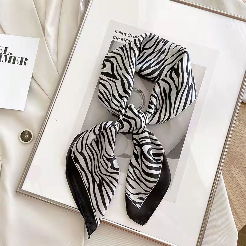 Scarf Silk Square - New Fashion Zebra Printed Square Scarf