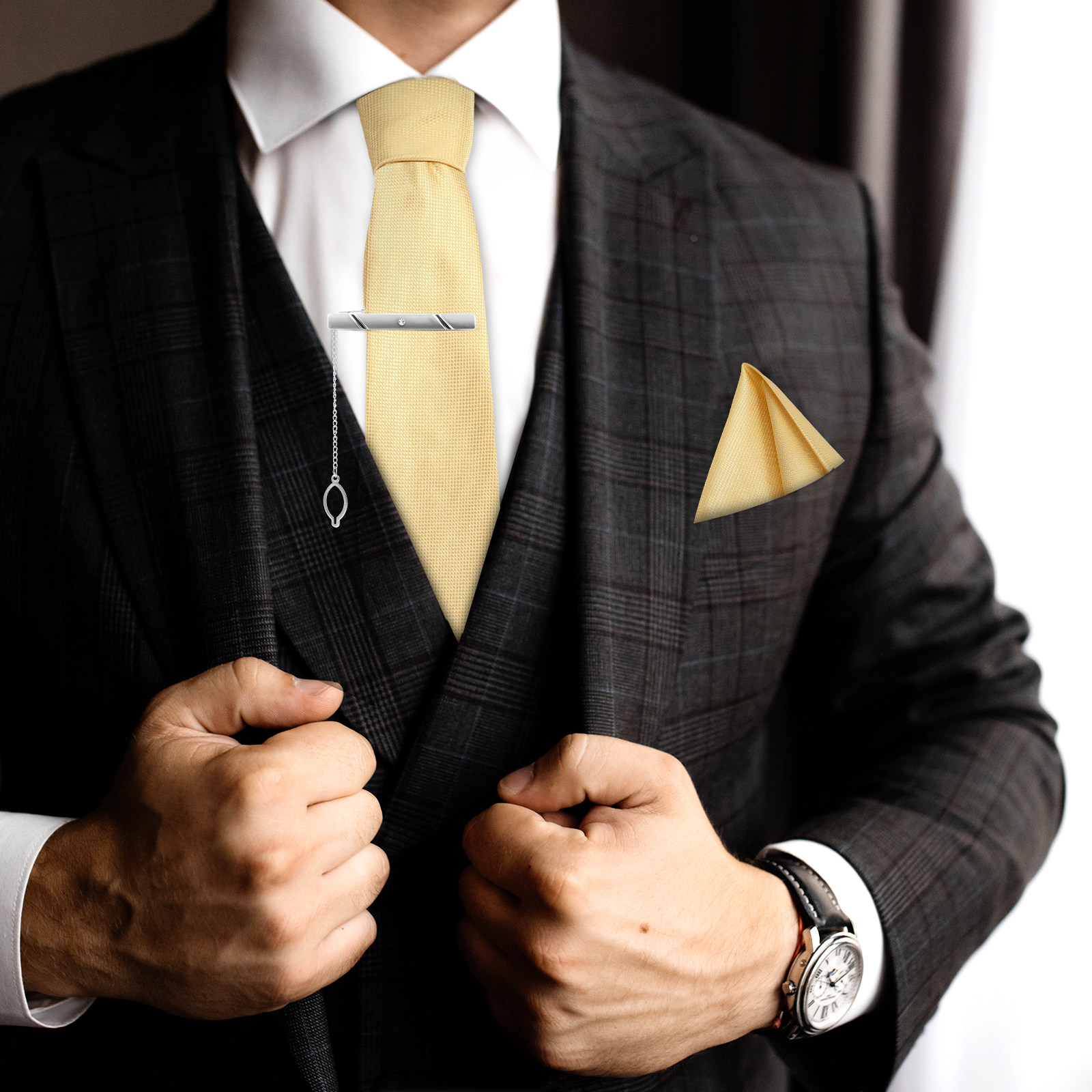 5 pcs Tie Set: Necktie Pocket  - Pocket Square Set review and price