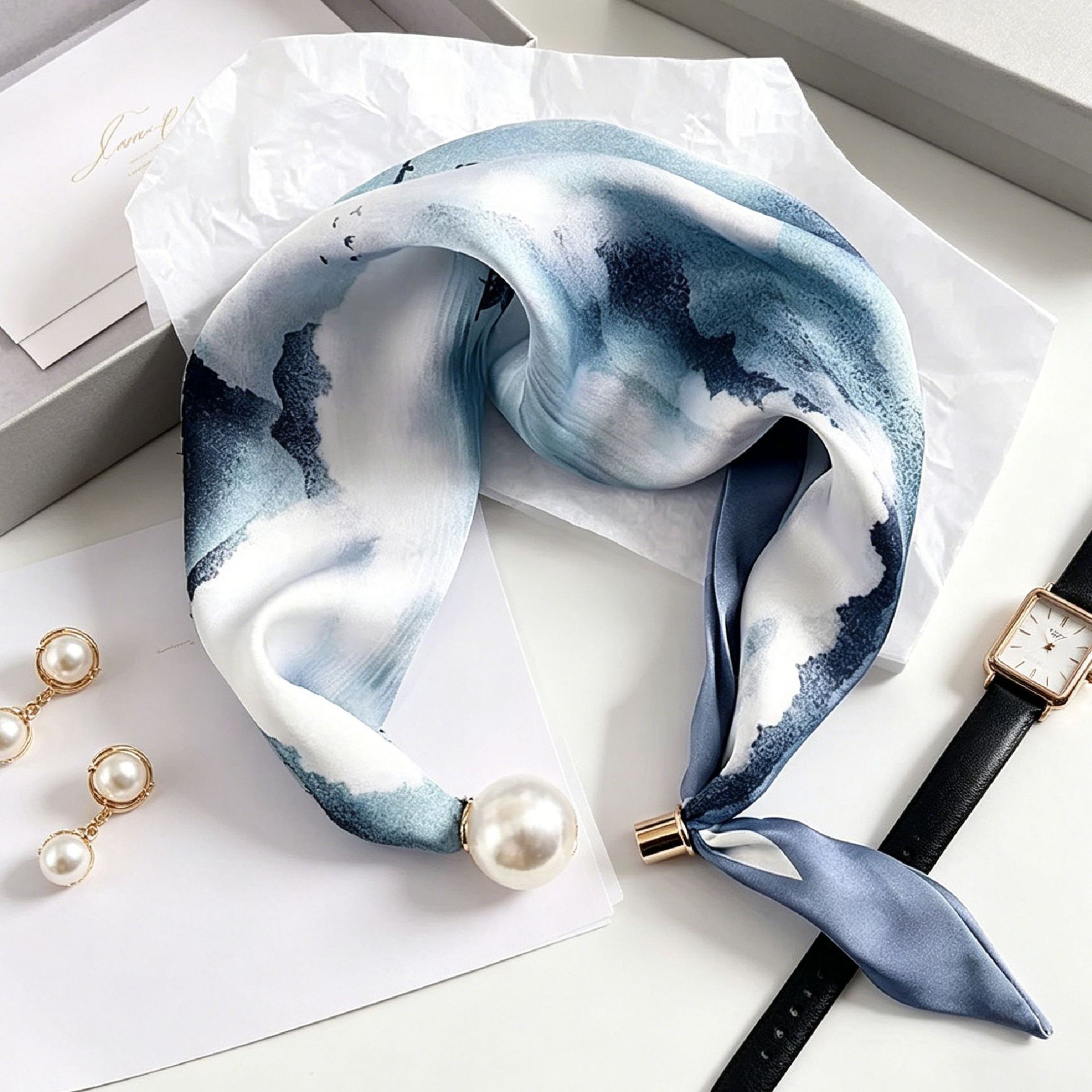 New Paisley Prints Pearl Tail  - Ascot Neck Scarf review and price