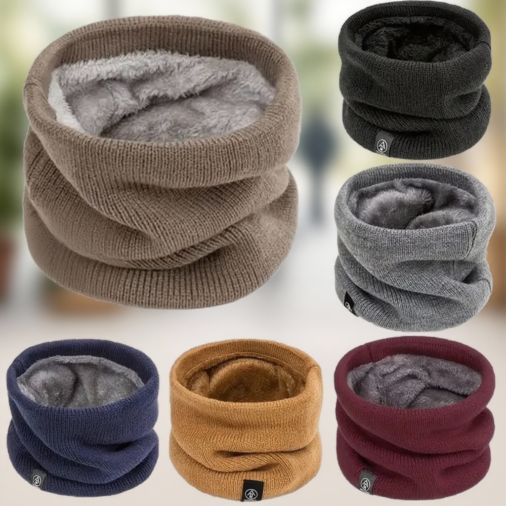Warm Knitted Scarf Thickened P - Neck Warmer Tube review and price