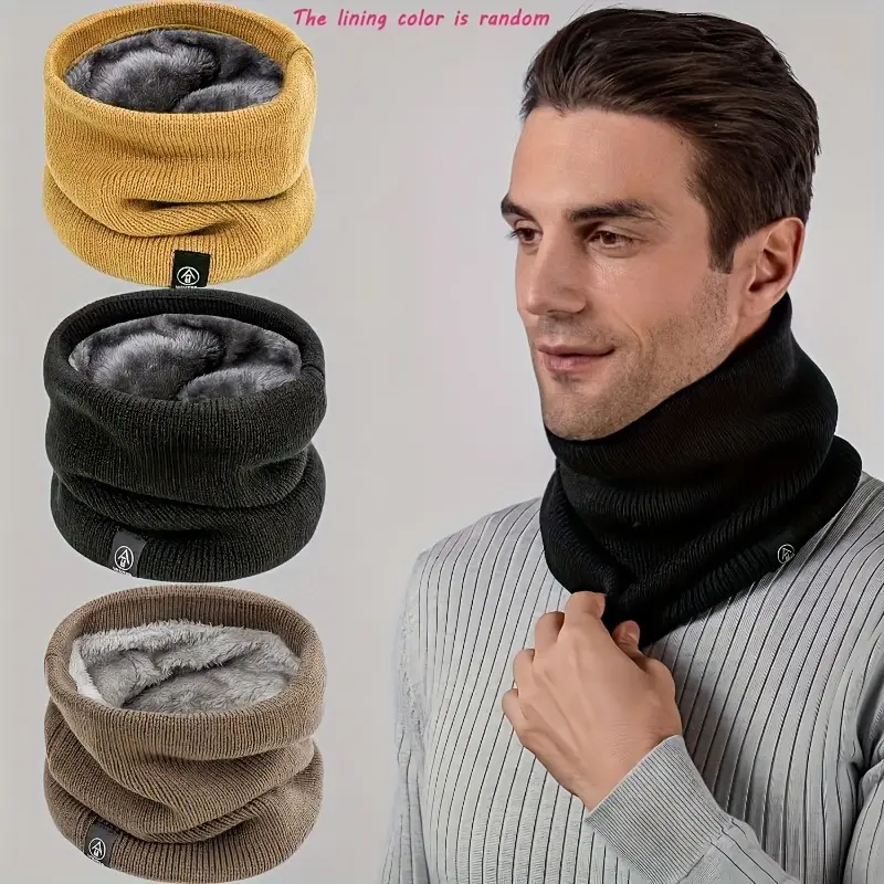Warm Knitted Scarf Thickened P - Neck Warmer Tube review and price
