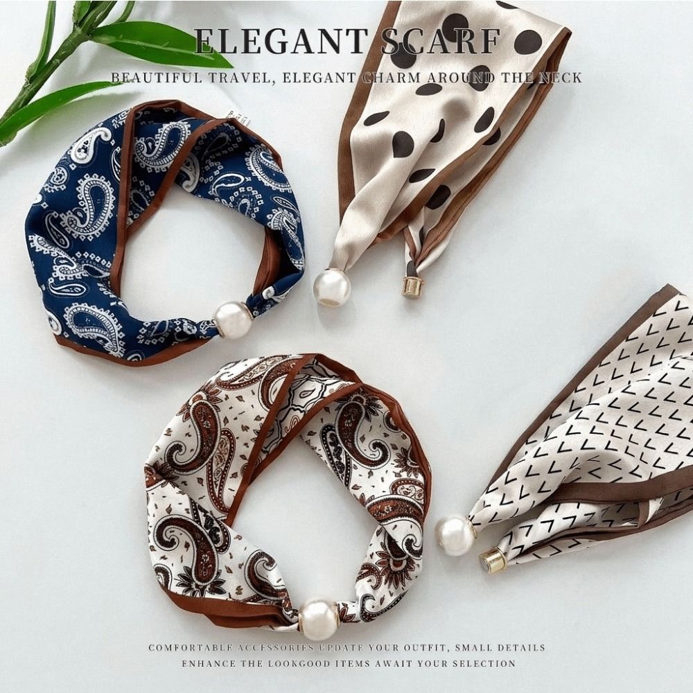 Elegant Magnetic Clasp Pearl S - Ascot Neck Scarf review and price