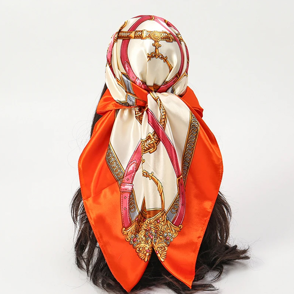 Fashion Scarves 90*90cm Women  - Ascot Neck Scarf review and price