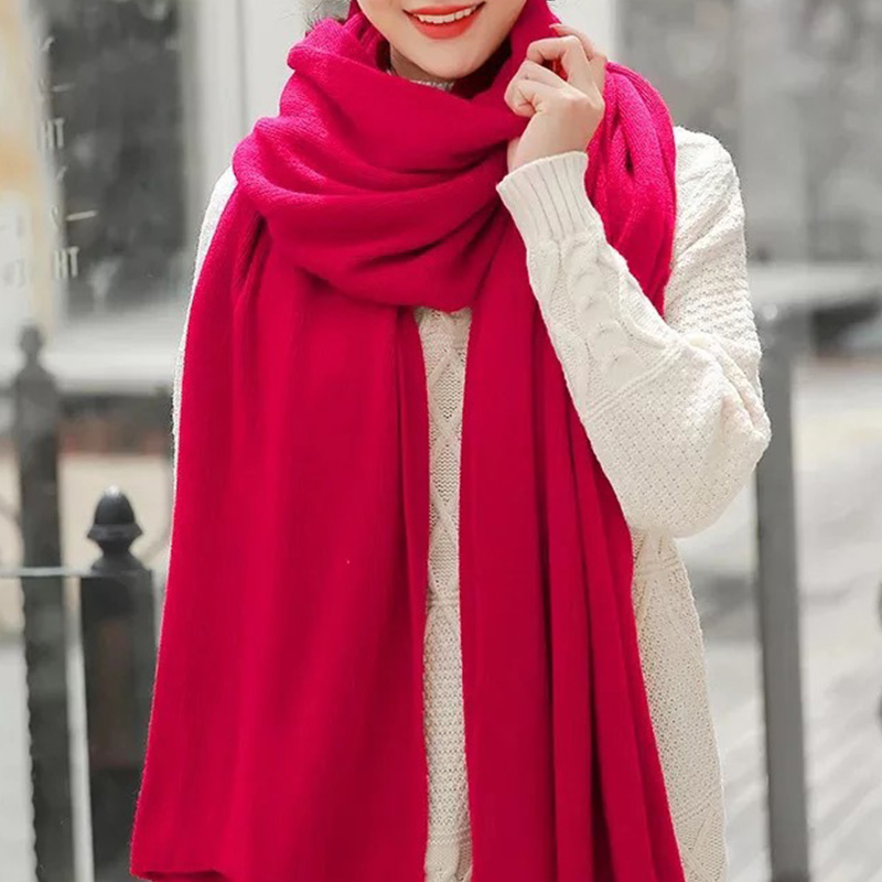Solid Color Imitation Cashmere - Muffler Men Wool review and price