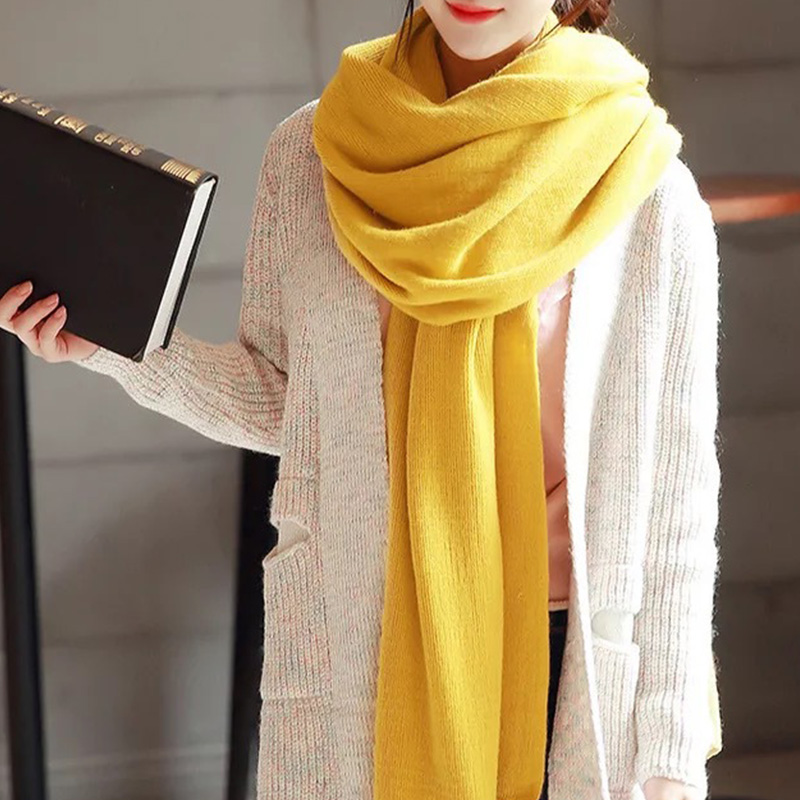 Solid Color Imitation Cashmere - Muffler Men Wool review and price